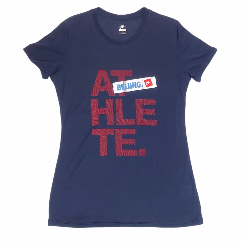 Nike Beijing t-shirt blue womens XL Athlete
